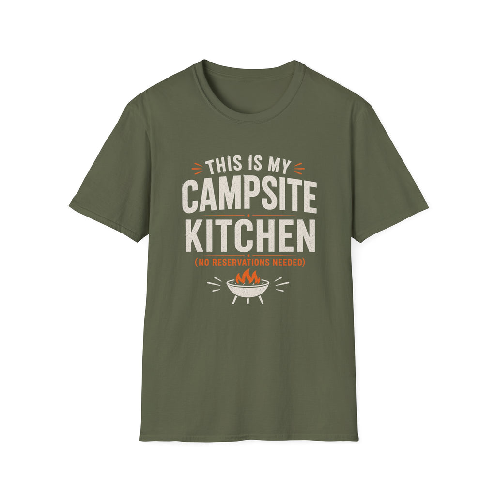 Campsite Kitchen No Reservations T-Shirt