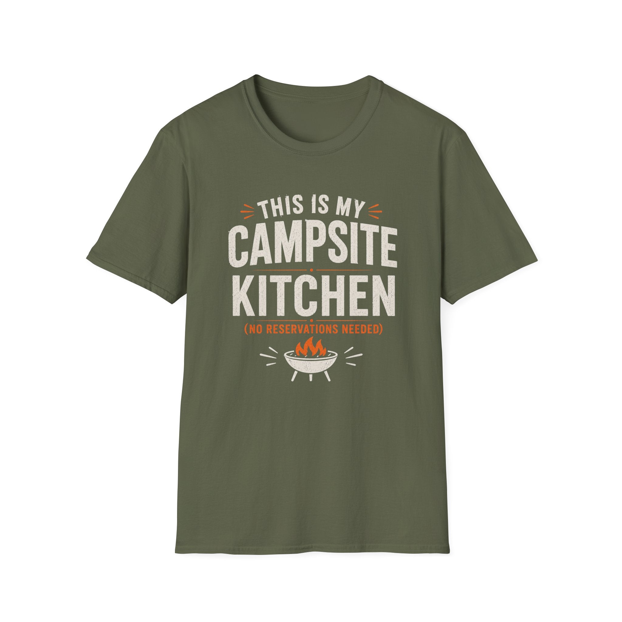 Campsite Kitchen No Reservations T-Shirt