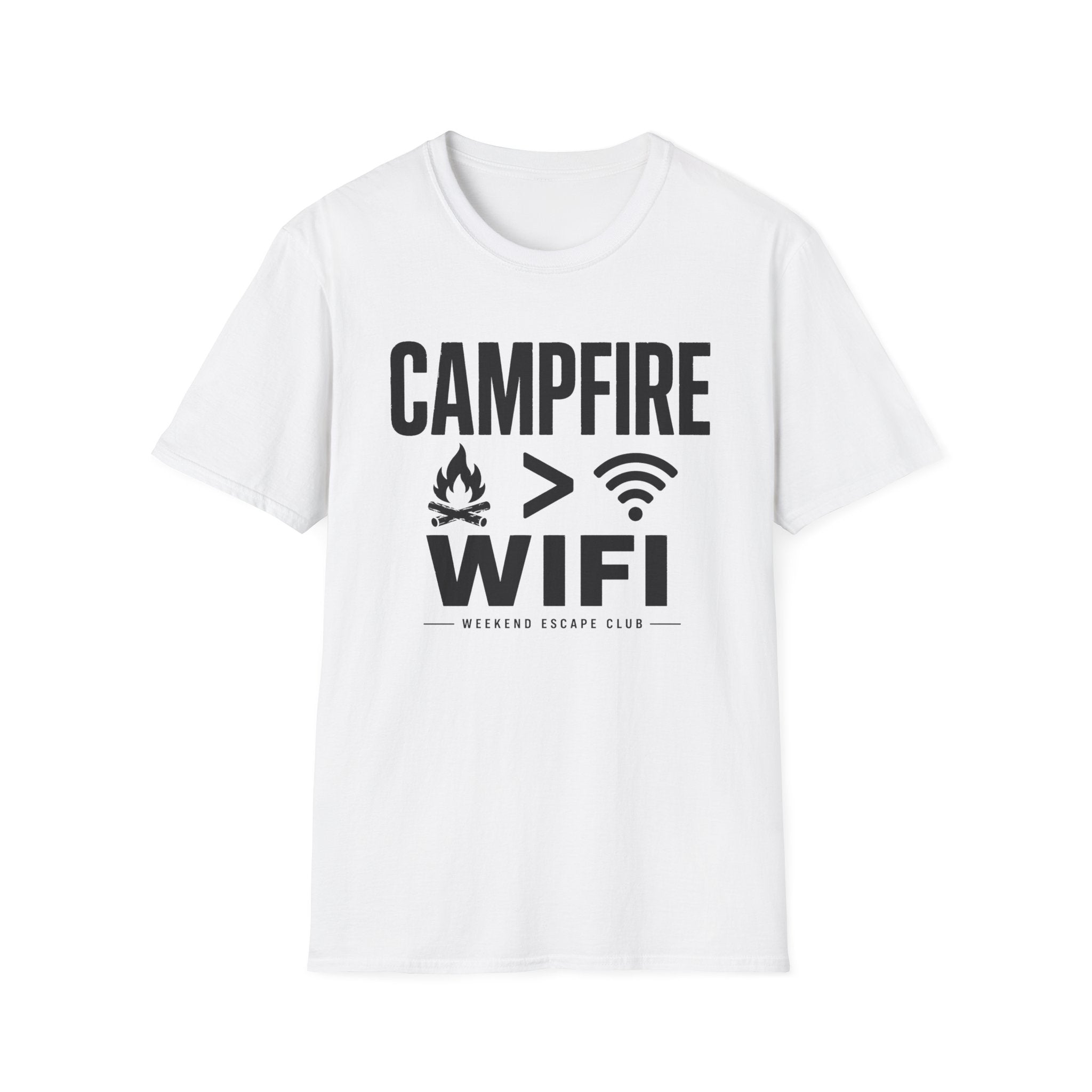 Campfire Greater Than WIFI T-Shirt