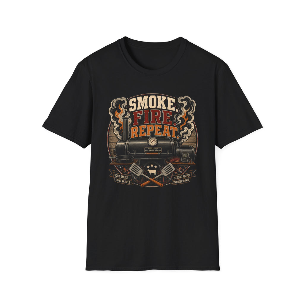 Smoke Fire Repeat Barrel T-Shirt