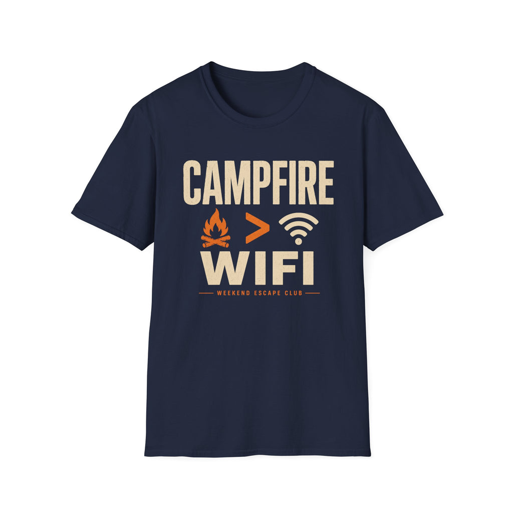 Campfire Greater Than WIFI T-Shirt