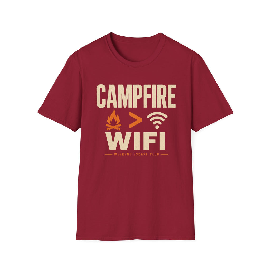 Campfire Greater Than WIFI T-Shirt