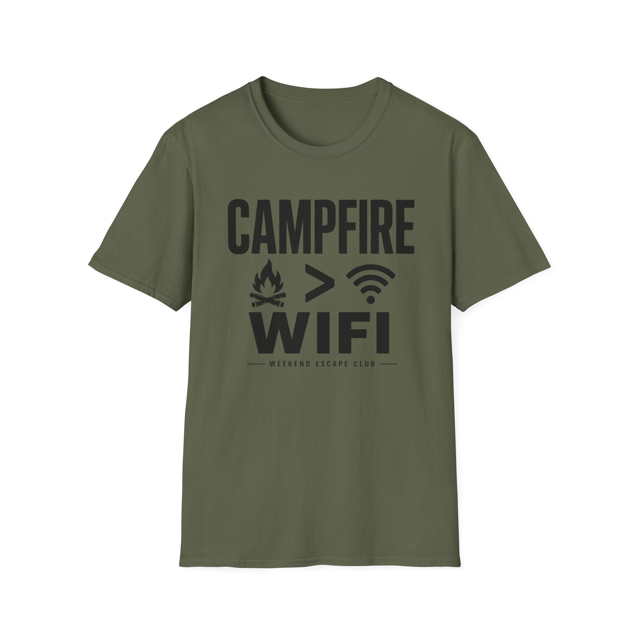 Campfire Greater Than WIFI T-Shirt
