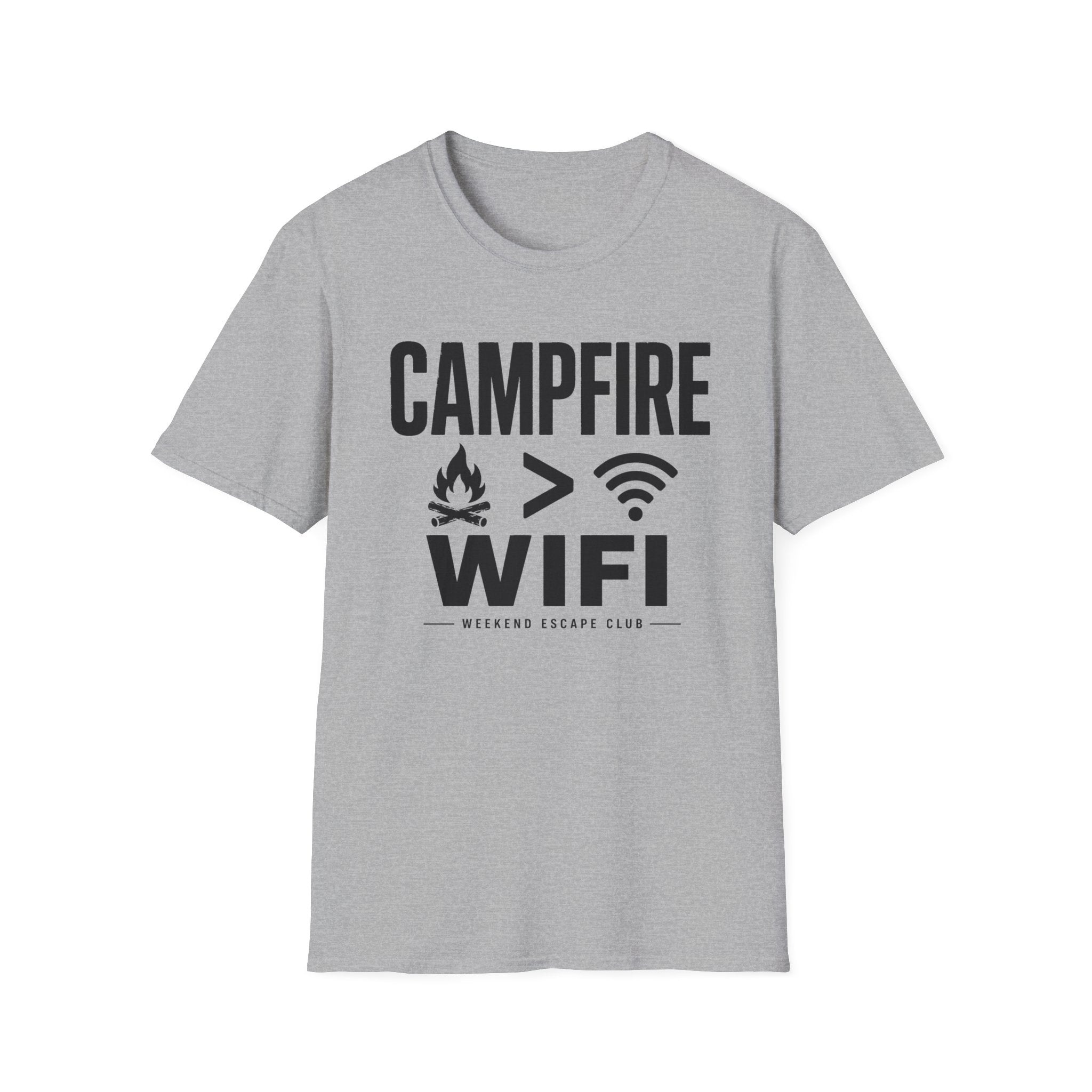 Campfire Greater Than WIFI T-Shirt