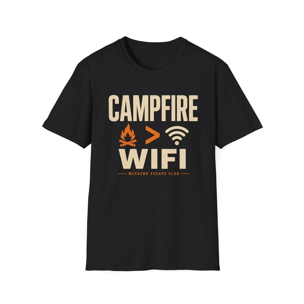 Campfire Greater Than WIFI T-Shirt
